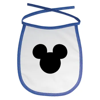 mouse man, Σαλιάρα μωρού αλέκιαστη με κορδόνι Μπλε