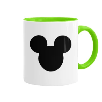 mouse man, Mug colored light green, ceramic, 330ml