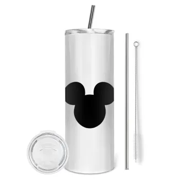 mouse man, Tumbler stainless steel 600ml, with metal straw & cleaning brush
