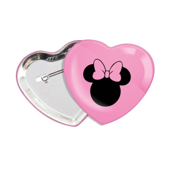 mouse girl, Κονκάρδα παραμάνα καρδιά (57x52mm)