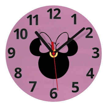 mouse girl, Ρολόι τοίχου γυάλινο (20cm)