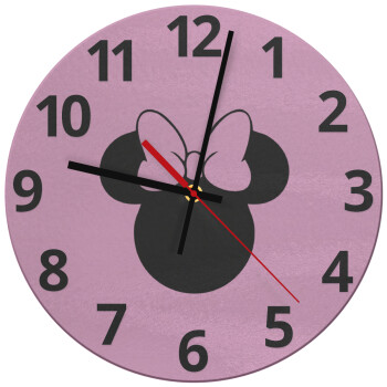 mouse girl, Ρολόι τοίχου γυάλινο (30cm)
