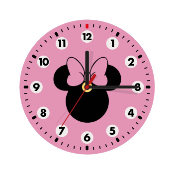 mouse girl, Wooden wall clock (20cm)