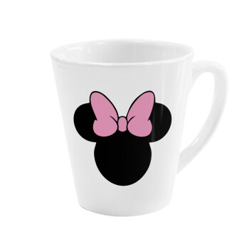 mouse girl, Κούπα κωνική Latte Λευκή, κεραμική, 300ml
