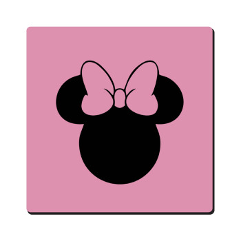 mouse girl, Τετράγωνο μαγνητάκι ξύλινο 6x6cm