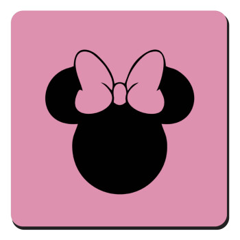 mouse girl, Τετράγωνο μαγνητάκι ξύλινο 9x9cm