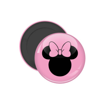 mouse girl, Μαγνητάκι ψυγείου στρογγυλό διάστασης 5cm