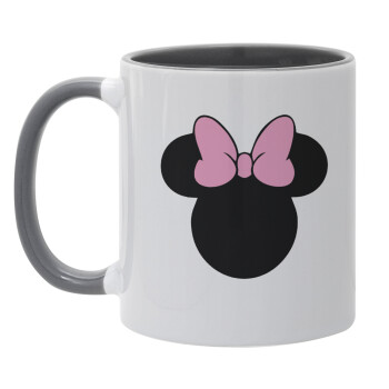 mouse girl, Mug colored grey, ceramic, 330ml