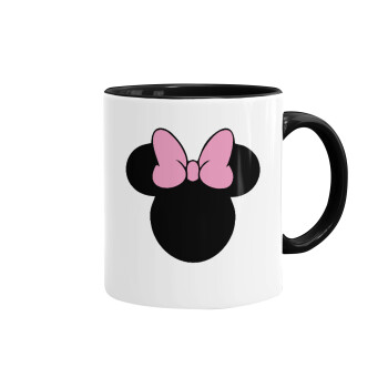 mouse girl, Mug colored black, ceramic, 330ml