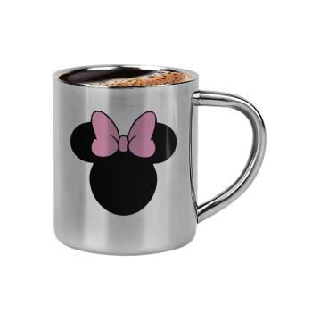 mouse girl, Double-wall metal cup for espresso (220ml)
