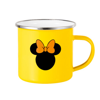 mouse girl, Yellow Enamel Metallic Cup 360ml