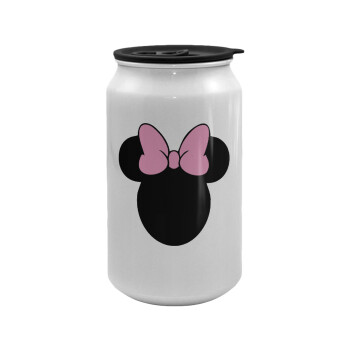 mouse girl, Κούπα ταξιδιού μεταλλική με καπάκι (tin-can) 500ml