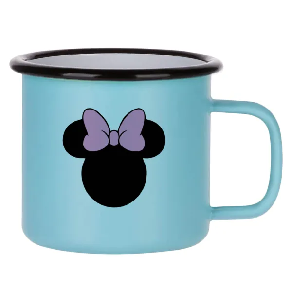 mouse girl — Κούπα Μεταλλική εμαγιέ ΜΑΤ σιέλ 360ml