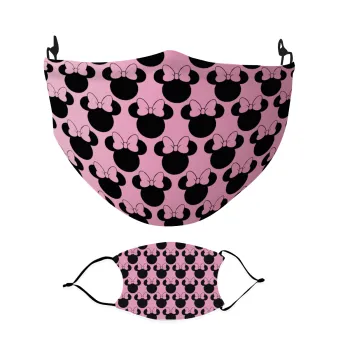 mouse girl, Μάσκα υφασμάτινη Ενηλίκων πολλαπλών στρώσεων με υποδοχή φίλτρου