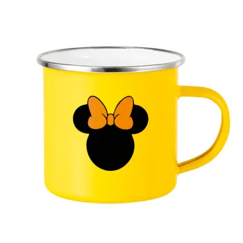 mouse girl, Yellow Enamel Metallic Cup 360ml
