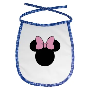 mouse girl, Σαλιάρα μωρού αλέκιαστη με κορδόνι Μπλε