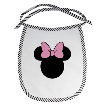 mouse girl, Σαλιάρα μωρού αλέκιαστη με κορδόνι Μαύρη