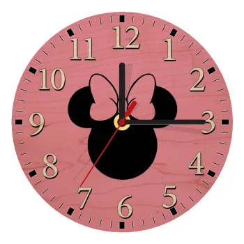 mouse girl, Ρολόι τοίχου ξύλινο plywood (20cm)