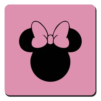 mouse girl, Τετράγωνο μαγνητάκι ξύλινο 9x9cm