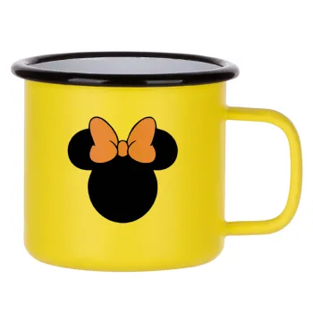 mouse girl, Metallic enamel MATT Yellow cup 360ml