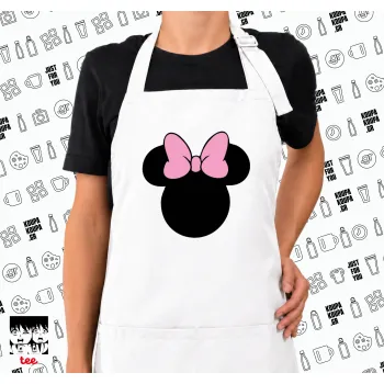 mouse girl, Ποδιά μακριά Σεφ ολόσωμη με τσέπες white (ΕΝΗΛΙΚΩΝ)