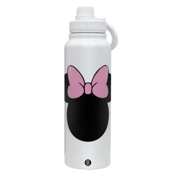 mouse girl, Θερμός 1L Ανοξείδωτο με Βάση Κινητού & Διπλά Τοιχώματα