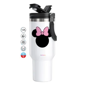 mouse girl, Mega Tumbler με καπάκι, διπλού τοιχώματος (θερμό) 1,2L