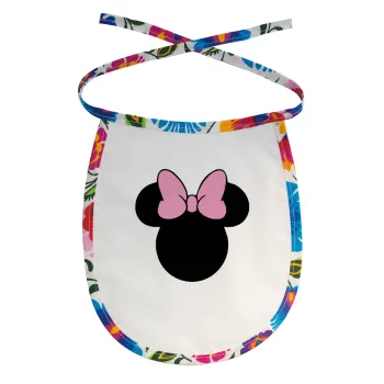 mouse girl, Σαλιάρα μωρού αλέκιαστη με κορδόνι Χρωματιστή