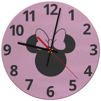 mouse girl, Ρολόι τοίχου γυάλινο (30cm)