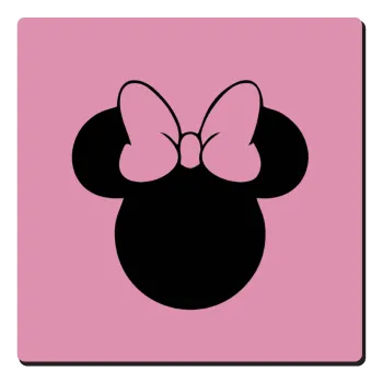 mouse girl, Τετράγωνο μαγνητάκι ξύλινο 6x6cm