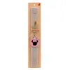 Easter Set, wooden keychain & scented Easter candle flat (30cm) (GRAY)