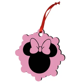 mouse girl, Στολίδι Χριστουγεννιάτικο στολίδι snowflake ξύλινο 7.5cm