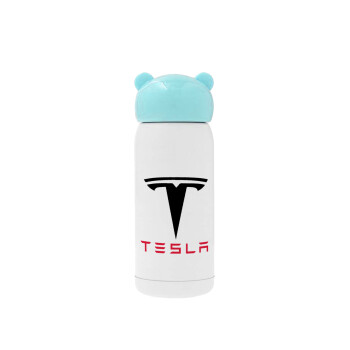 Tesla motors, Γαλάζιο ανοξείδωτο παγούρι θερμό (Stainless steel), 320ml
