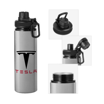Tesla motors, Μεταλλικό παγούρι νερού με καπάκι ασφαλείας, αλουμινίου 850ml