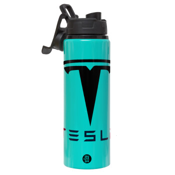Tesla motors, Μεταλλικό παγούρι νερού με καπάκι ασφαλείας, αλουμινίου 850ml