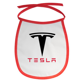 Tesla motors, Σαλιάρα μωρού αλέκιαστη με κορδόνι Κόκκινη