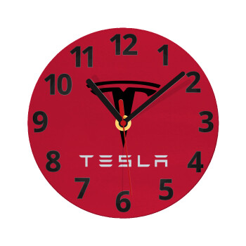 Tesla motors, Ρολόι τοίχου γυάλινο (20cm)