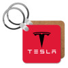 Tesla motors, Μπρελόκ Ξύλινο τετράγωνο MDF