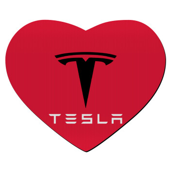 Tesla motors, Mousepad καρδιά 23x20cm