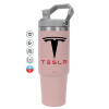 Pink color, 890ml (30oz) stainless Steel Tumbler with Handle