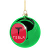 Green Christmas tree ornament ball 8cm
