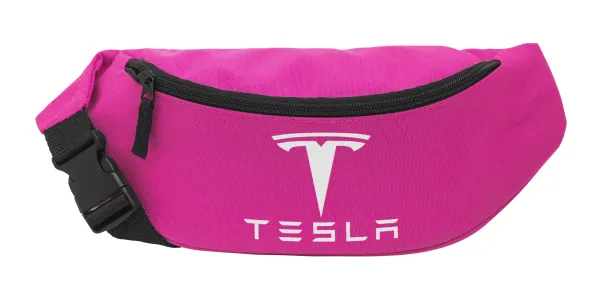 Tesla motors — Unisex waist bag (banana) in PINK color with 2 pockets