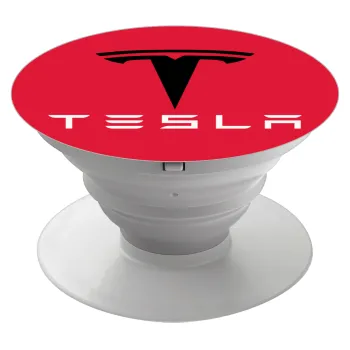 Tesla motors, Phone Holders Stand  Λευκό Βάση Στήριξης Κινητού στο Χέρι