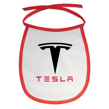 Tesla motors, Σαλιάρα μωρού αλέκιαστη με κορδόνι Κόκκινη