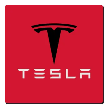 Tesla motors, Τετράγωνο μαγνητάκι ξύλινο 6x6cm