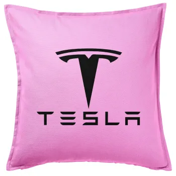 Tesla motors, Sofa cushion Pink 50x50cm includes filling
