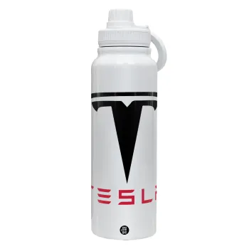 Tesla motors, Θερμός 1L Ανοξείδωτο με Βάση Κινητού & Διπλά Τοιχώματα