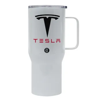 Tesla motors, Mega Stainless steel Tumbler with lid, double wall 750L
