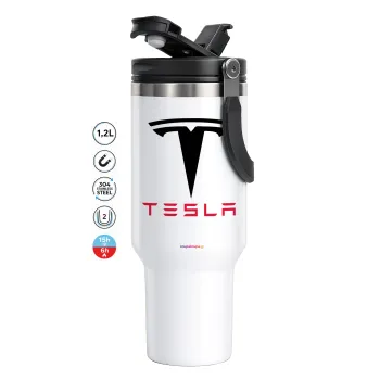 Tesla motors, Mega Stainless steel Tumbler with lid, double wall 1,2L