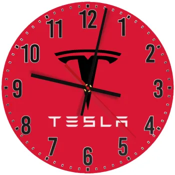 Tesla motors, Ρολόι τοίχου ξύλινο (30cm)
